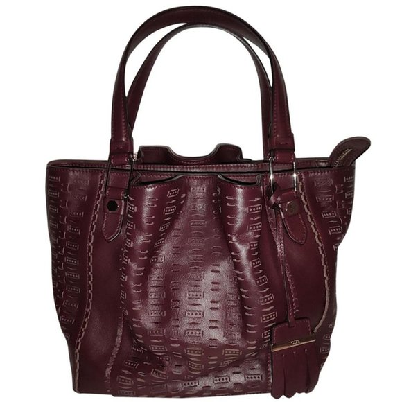 Tod's Flower Small Lazer Perforated Leather Bag - Picture 1 of 17